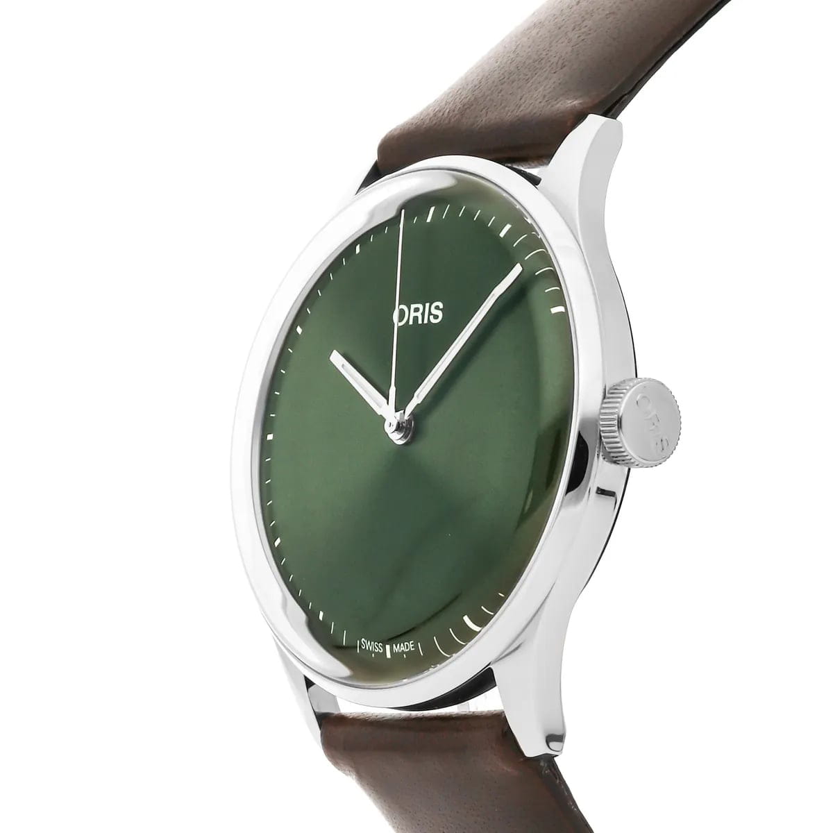 Oris Oris Artelier S 01 733 7762 4057-07 5 20 70FC, artelier швейцария мужские часы на браслете кожаный боковой вид